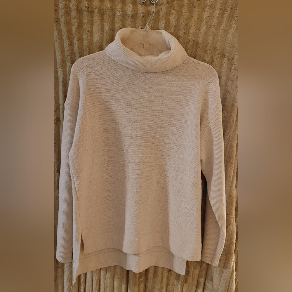 Chic Cream Turtleneck Sweater